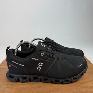 Mens On Cloud 5 Black Athletic Waterproof Running Sneakers Shoes Size 9.5 D GUC